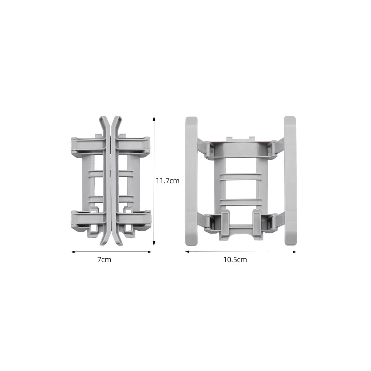 Sammenleggbart stativ Drone Height Extender Landingsutstyr for DJI Air 2 Grå
