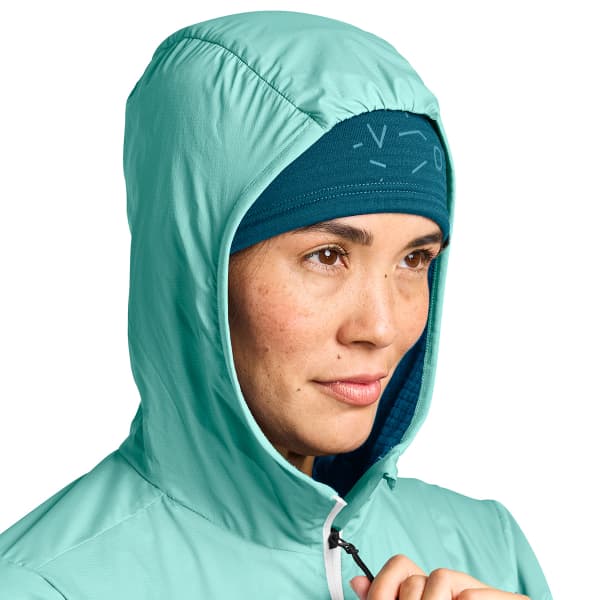Veste polaire randonnée ORTOVOX LADIZ HYBRID JACKET W PETROL BLUE