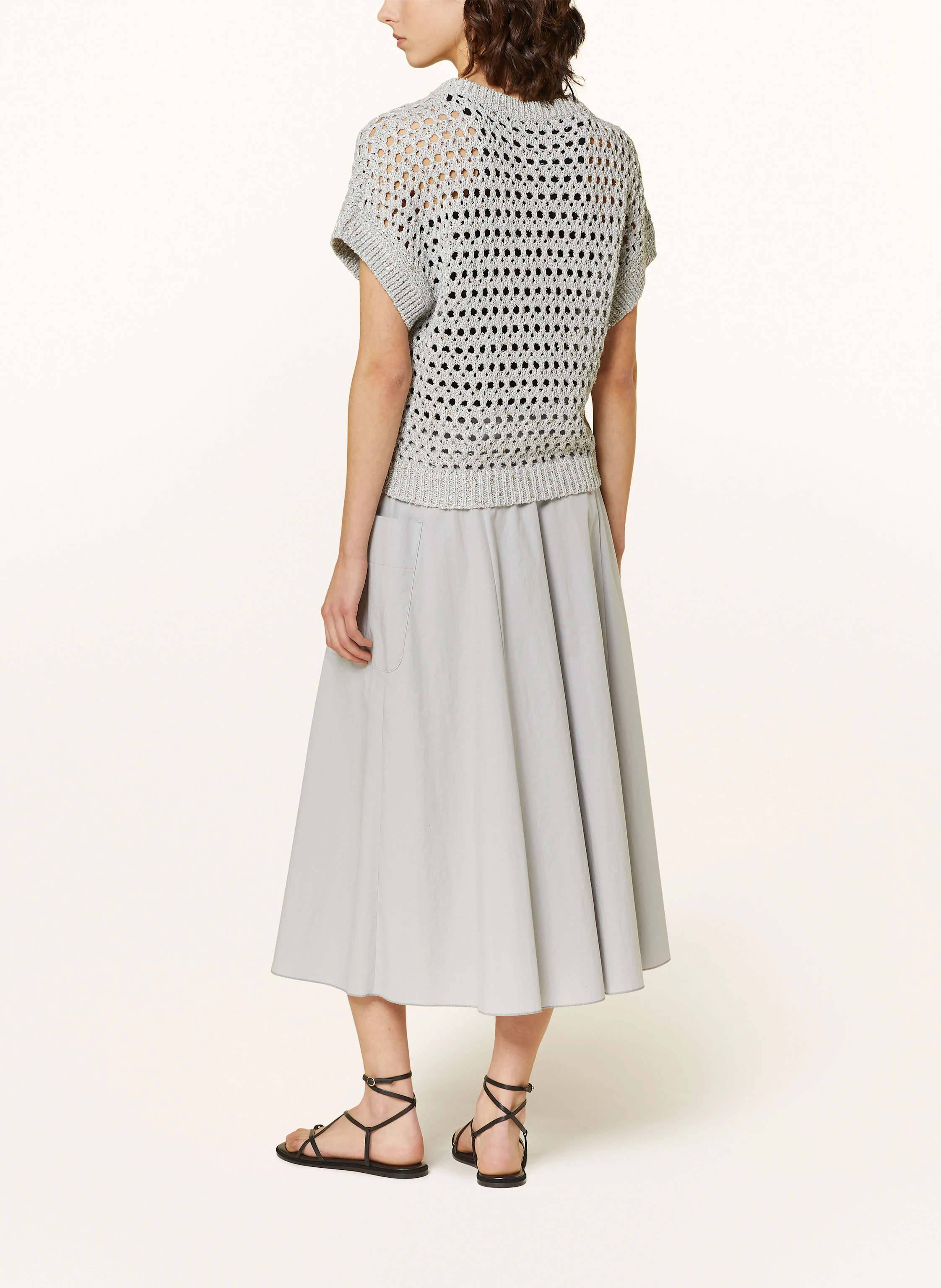 LUISA CERANO Strickshirt mit Pailletten