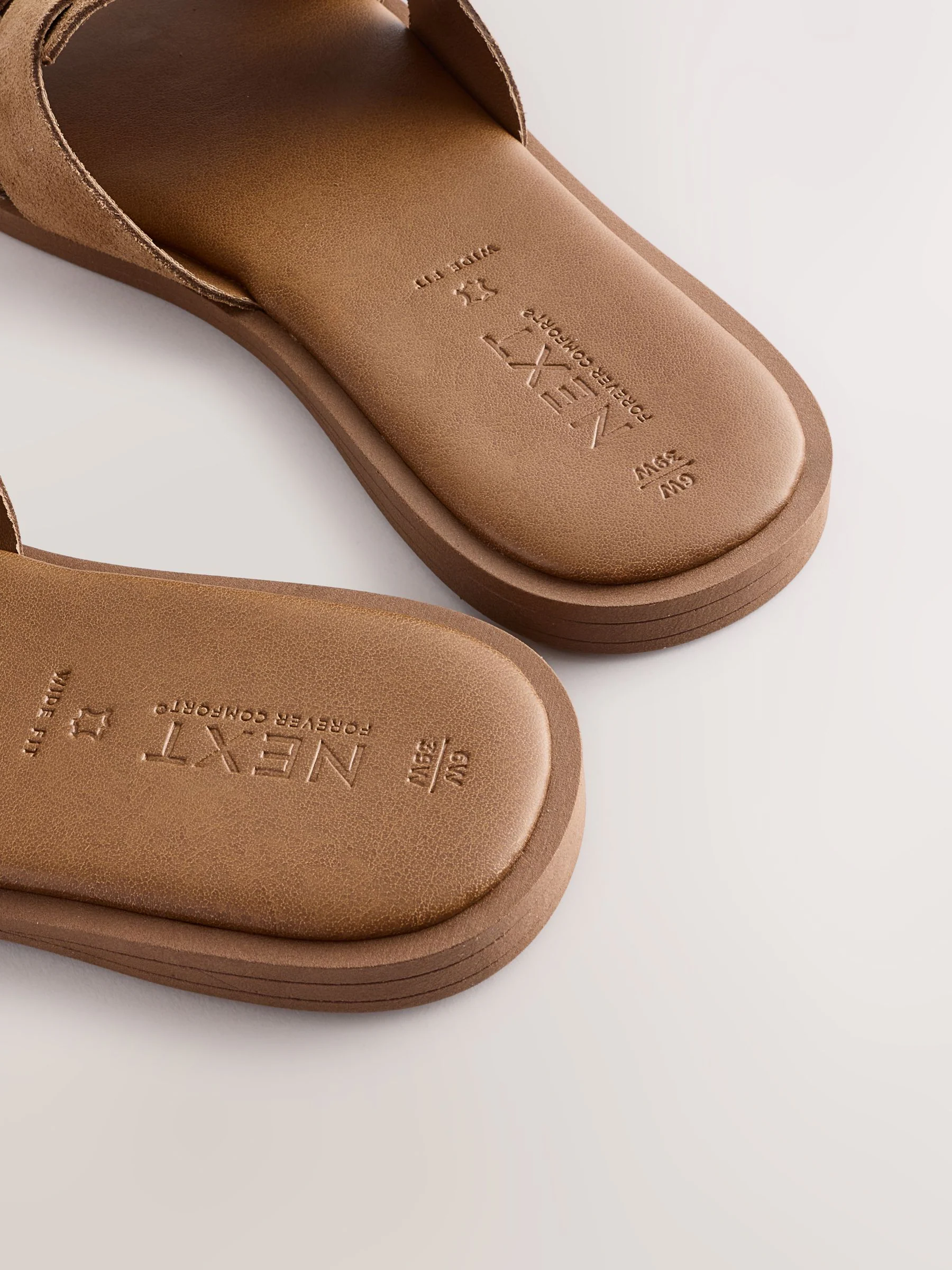 Lichtbruin - Slotted Muilsandalen