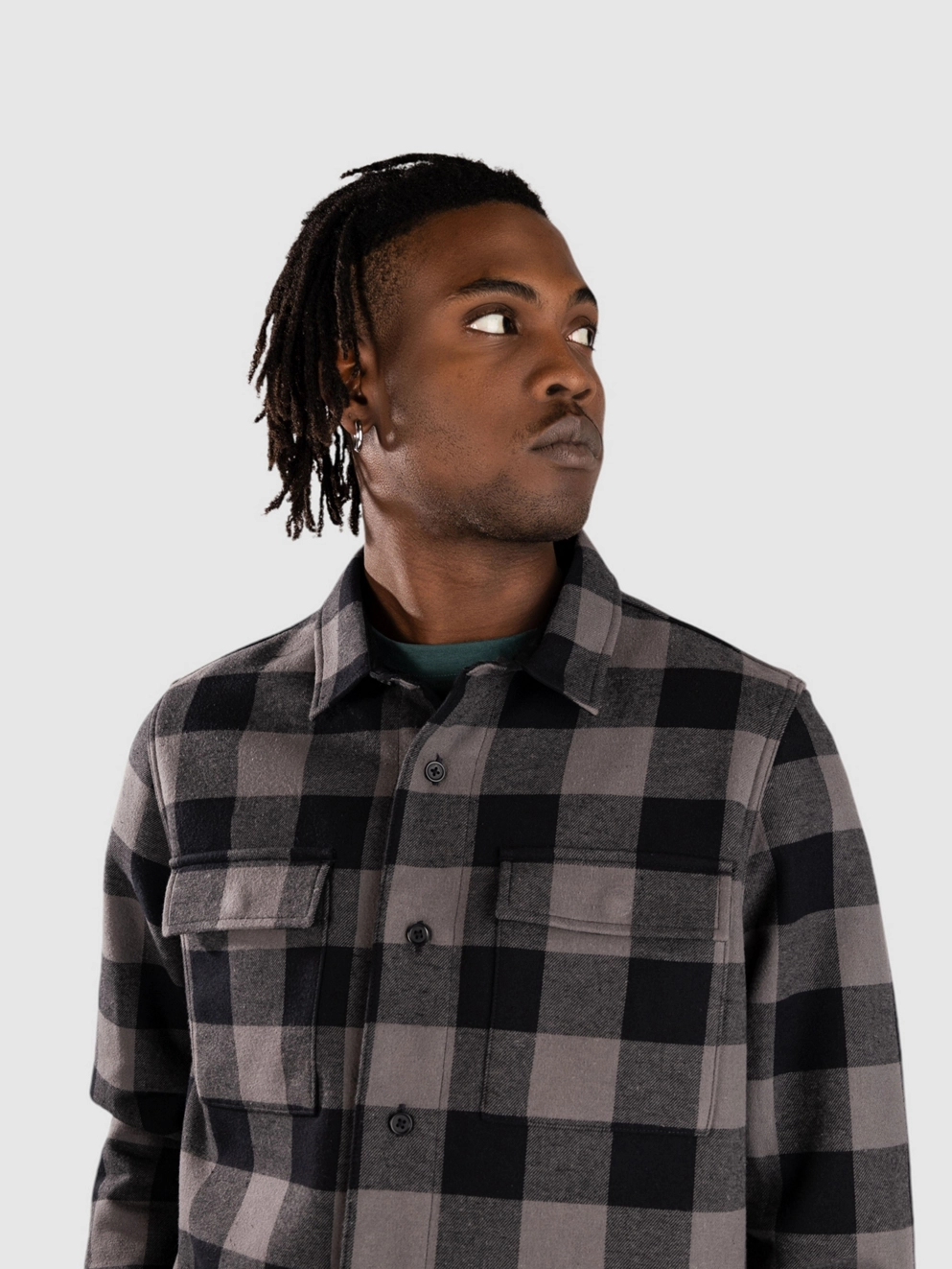 Oakley Bear Cozy Flannel Shirt black/grey check