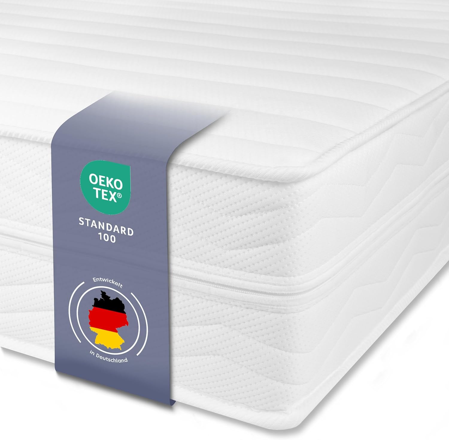 Träumegut24 HydroCell 7-Zonen Matratze 140x200 cm | Härtegrad wählbar | Höhe 19cm | Ergonomische Kaltschaummatratze | Oeko-TEX® | (H3&H4, 140x200cm, 19cm)