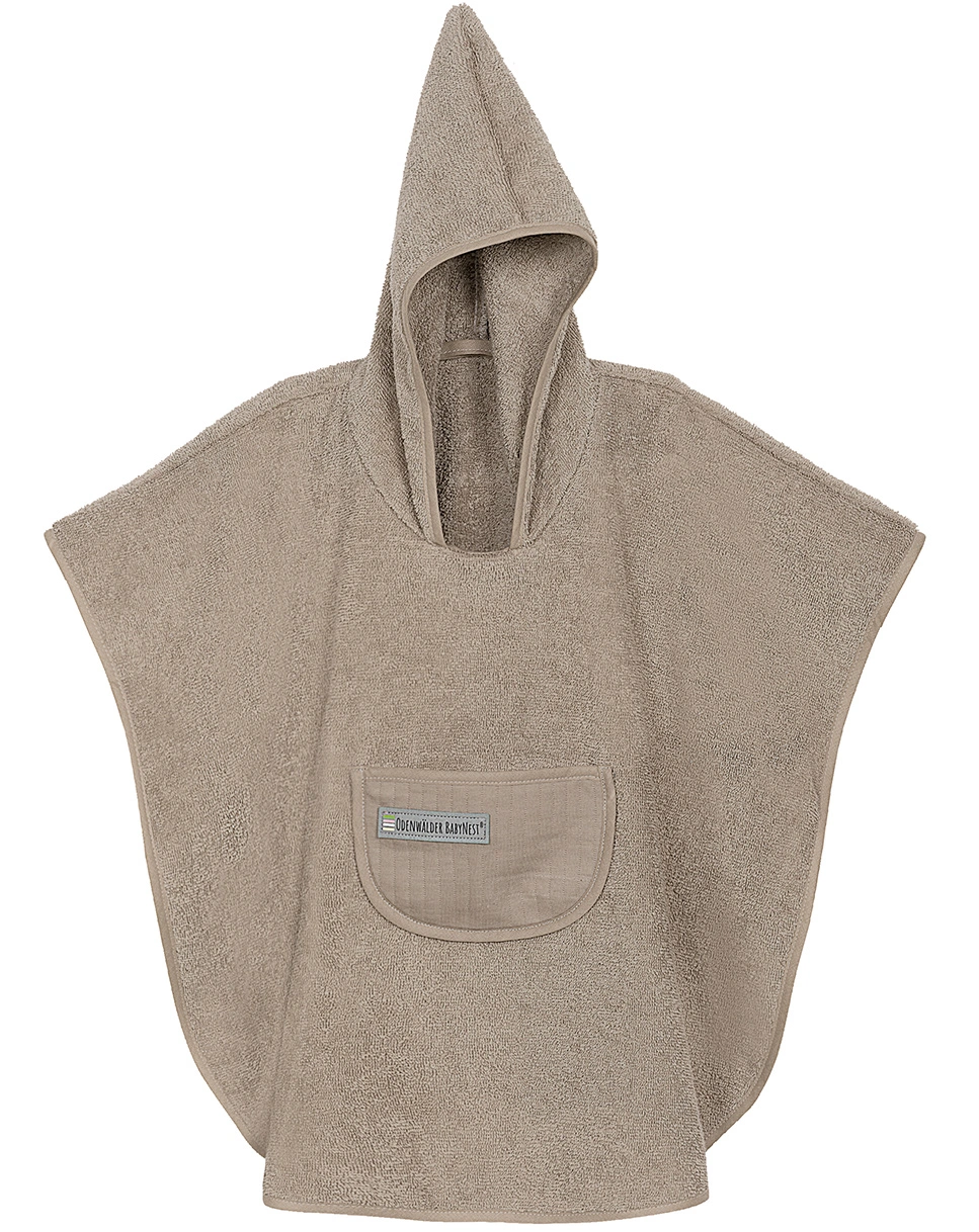 Frottee-Badeponcho UNI in sweet chocolate