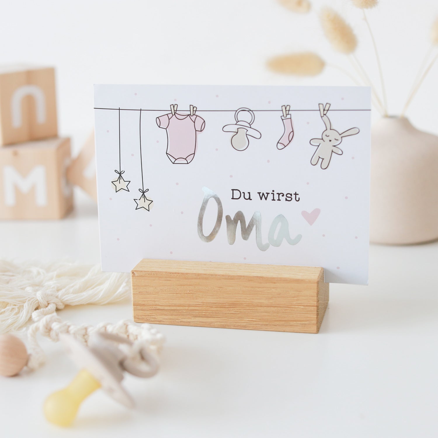 Postkarte „Du wirst Oma