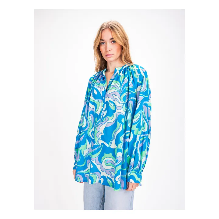 Virginie de Vinster Blouse Gobinde | Bleu