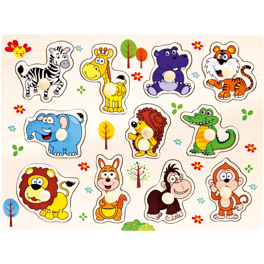 Bino Steckpuzzle Wildtiere