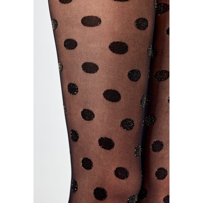 Emilio Cavallini-Panty lurex grote bollen 20DEN - Cavallini