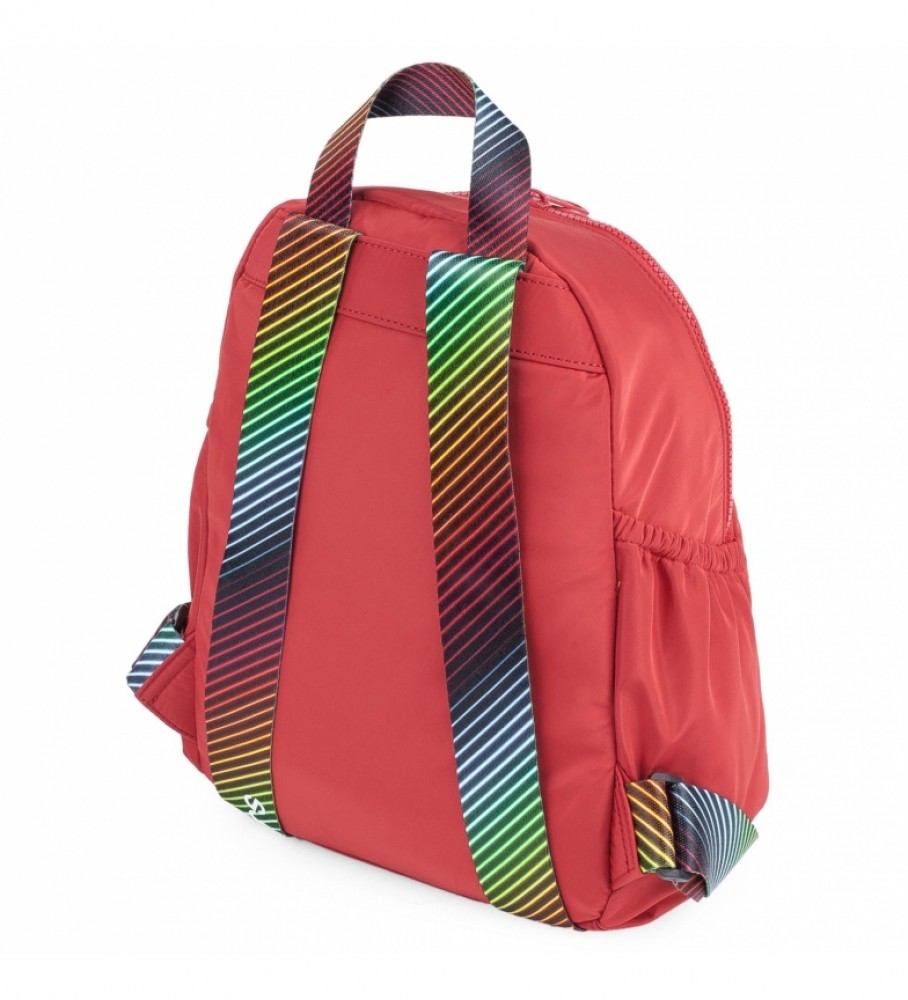 Mochila pequena Skechers S895 vermelha - 32 x 23 x 12 cm -