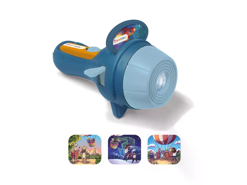 Kidywolf Projektor Taschenlampe Blau Geschichtenlampe