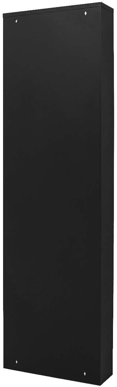 Kare Design Schuhschrank Caruso Schwarz, Metall, mit 5 Klappen, Schuhablage für 10 Paar Schuhe, schmal, platzsparend, hoch, Schuhregal, Eingangsbereich, 173x50x15 cm (H/B/T)
