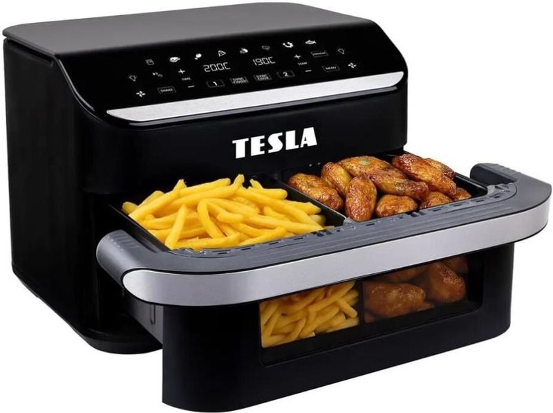 TESLA Electronics AirCook - Multifunctionele duale digitale heteluchtfriteuse 10