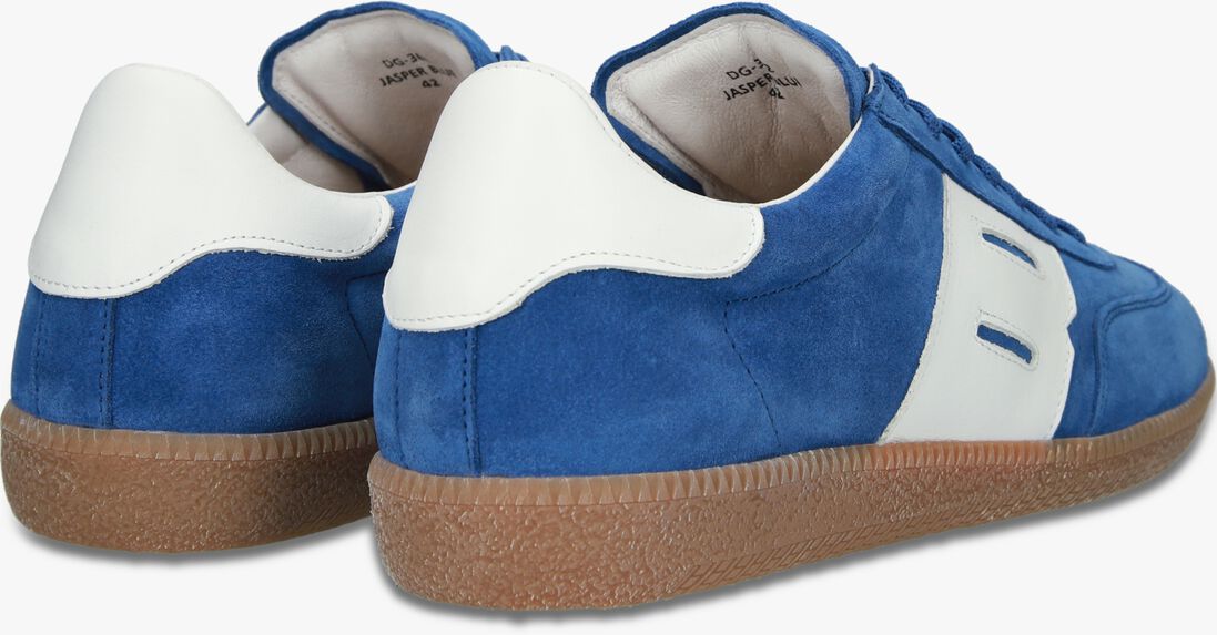 blauwe blackstone lage sneakers lime wren