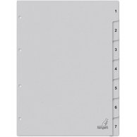 Intercalaire carton ECO, chiffres 1-52, 52 pièces