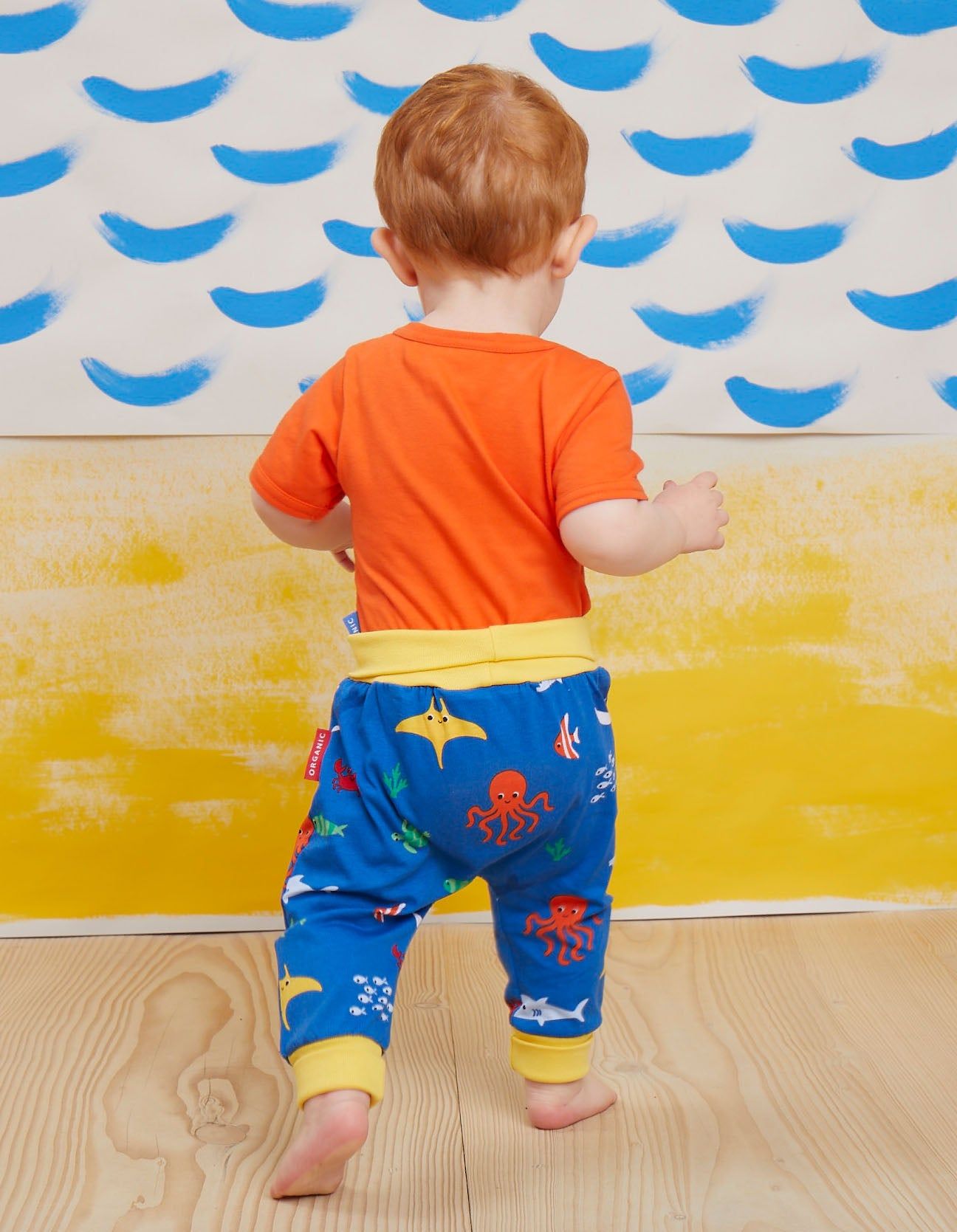 Toby Tiger Babyhose, Meerestiere Print