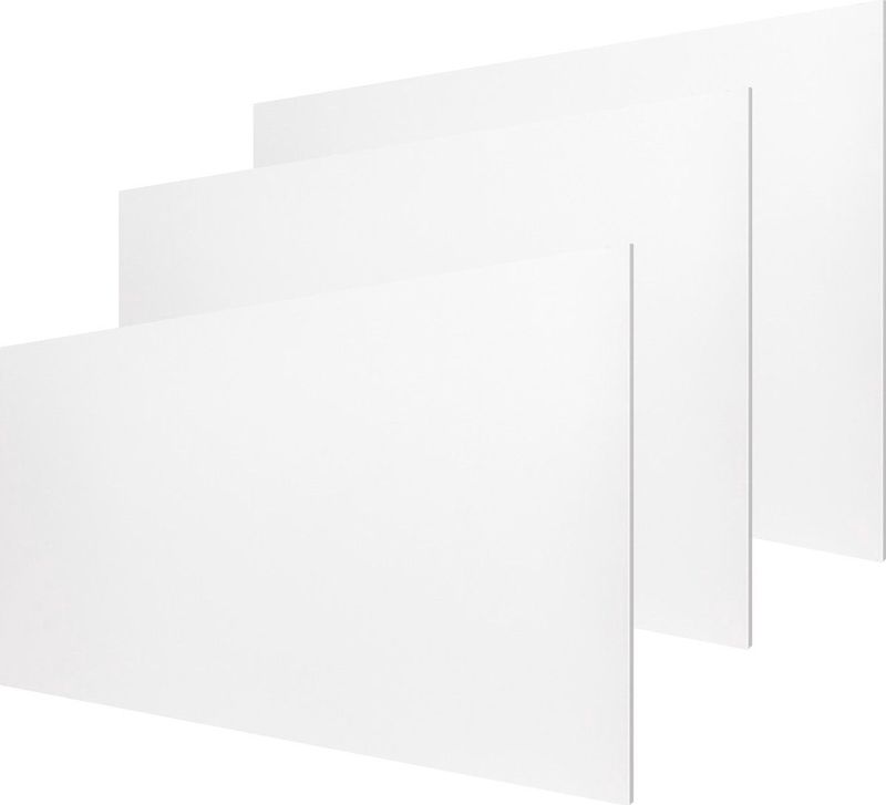 Sanigoods - Vlakke Voorplaat - Wit - Voor Radiator - 60x40cm