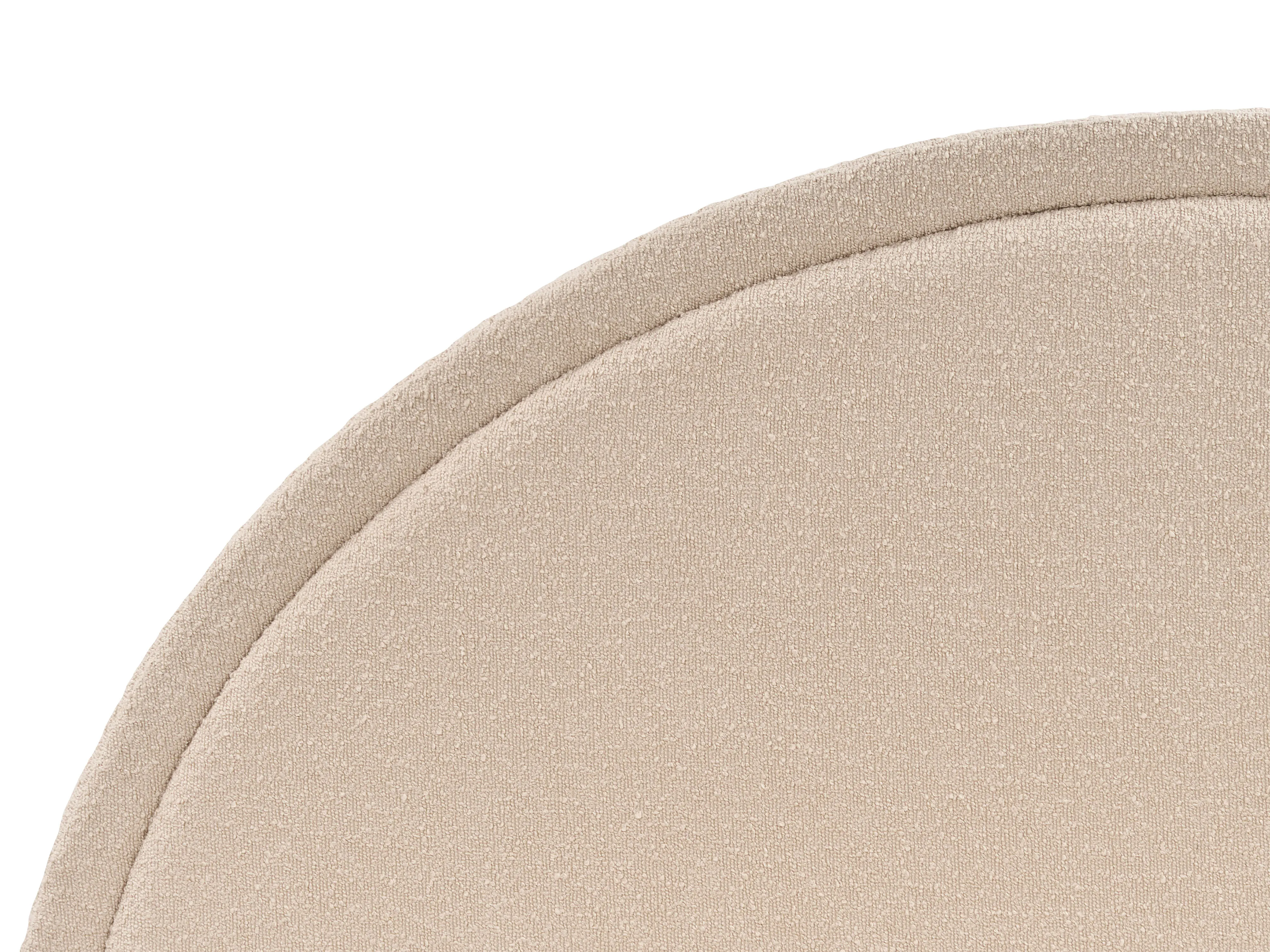 Bed Bouclé MARGUT 180 x 200 cm Beige