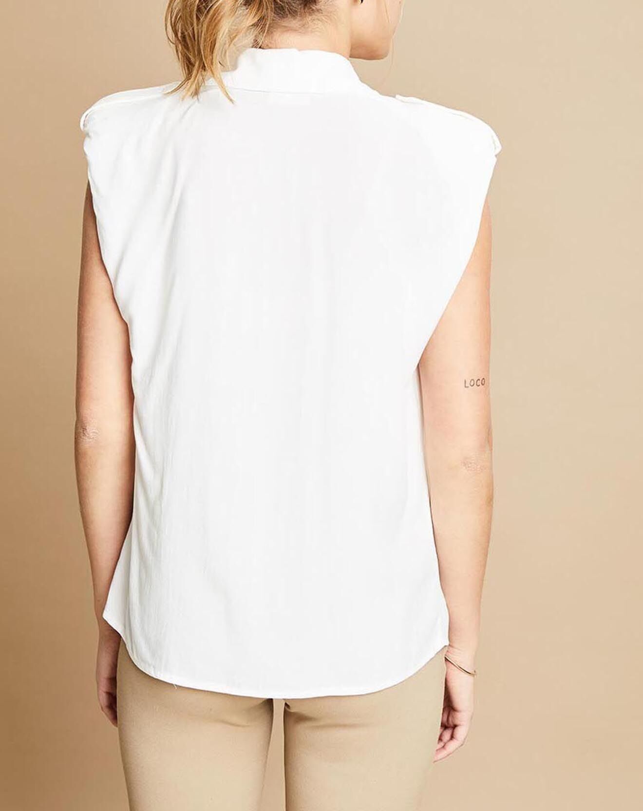 Belair Chemise Cacao blanche