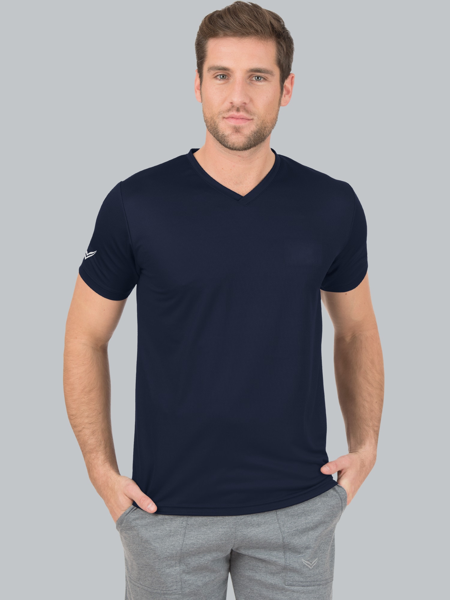 V-Shirt COOLMAX® Navy