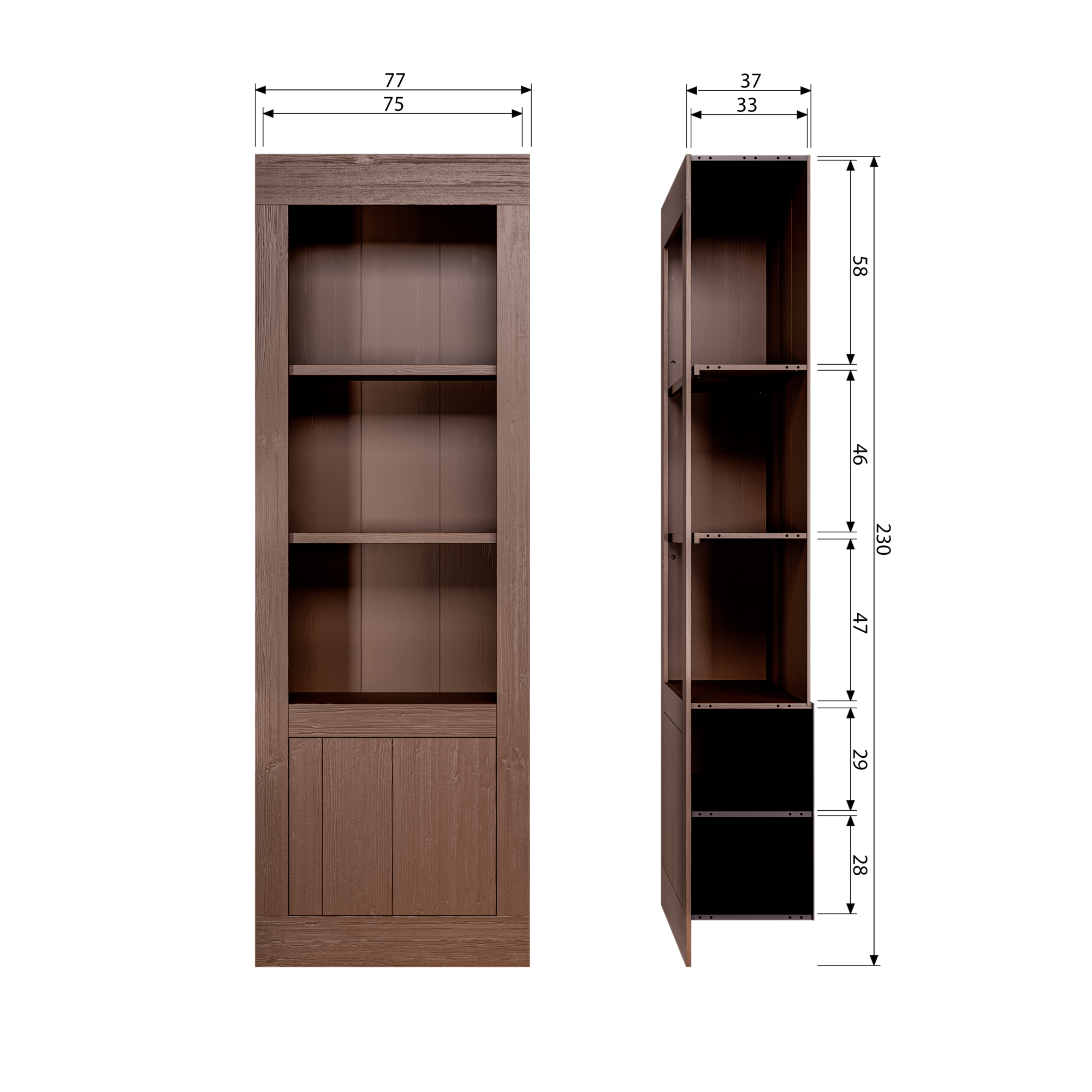 Opbergkast Yumi - Umber