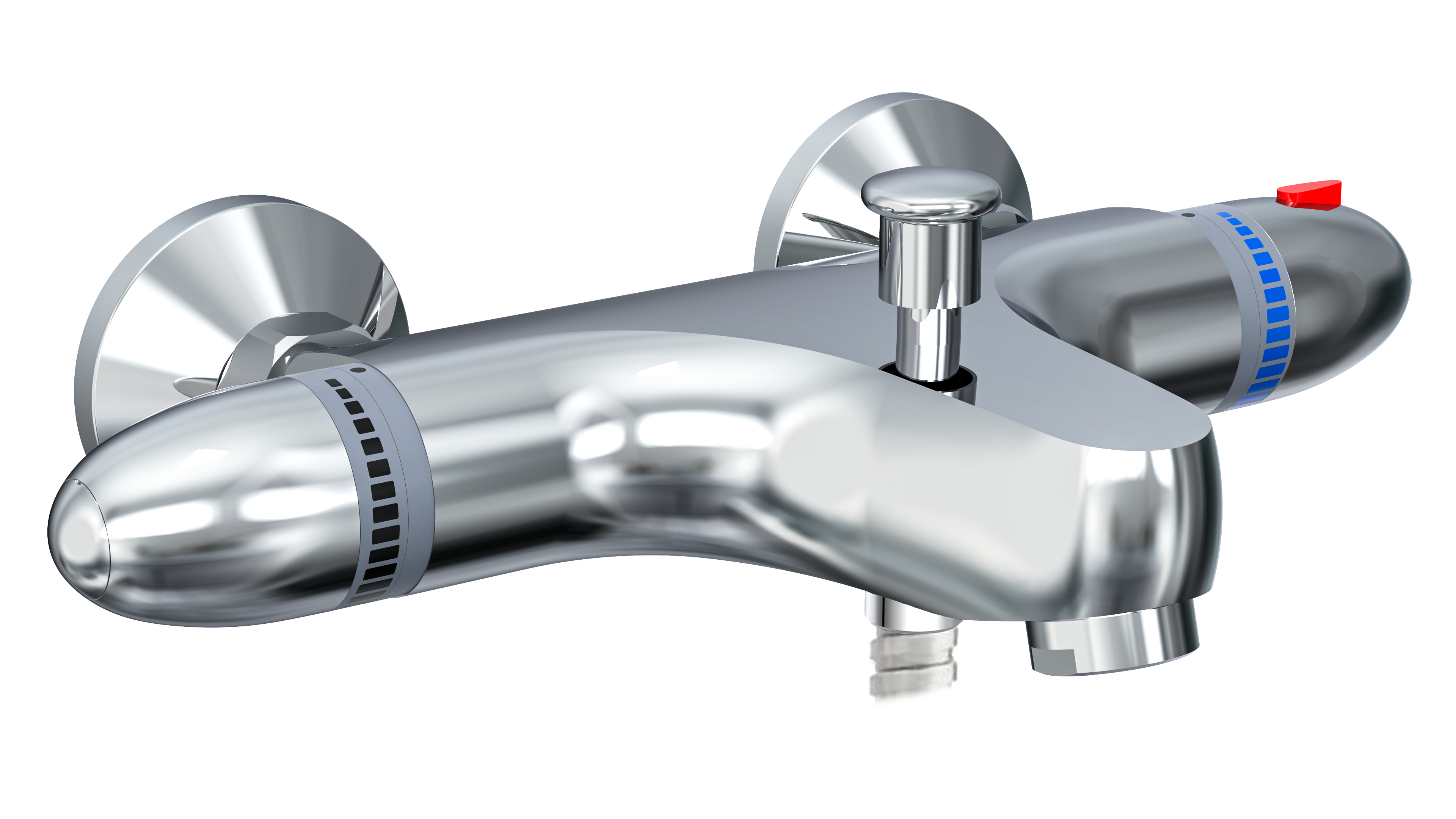 Schutte SUPRA thermostatische mengkraan bad, chroom