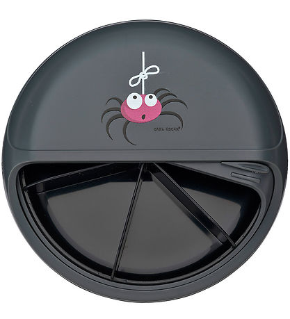 Carl Oscar Snackbox - MiniDisc - 12 cm - Grau m. Spinne
