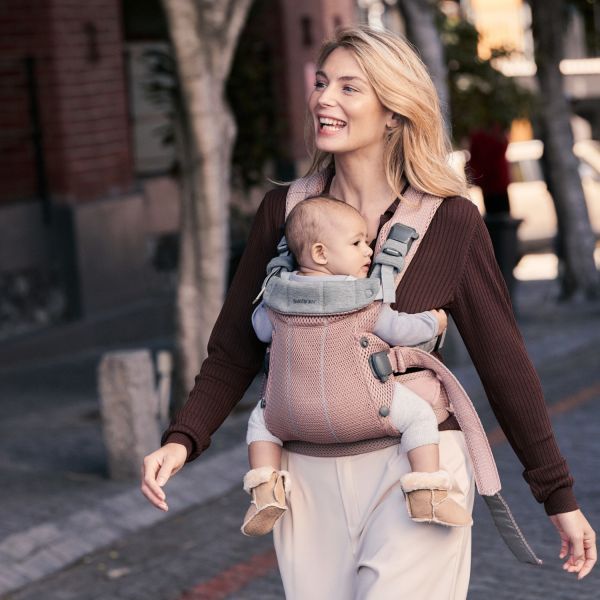 BabyBjörn Harmony 3D Mesh Draagzak Oudroze