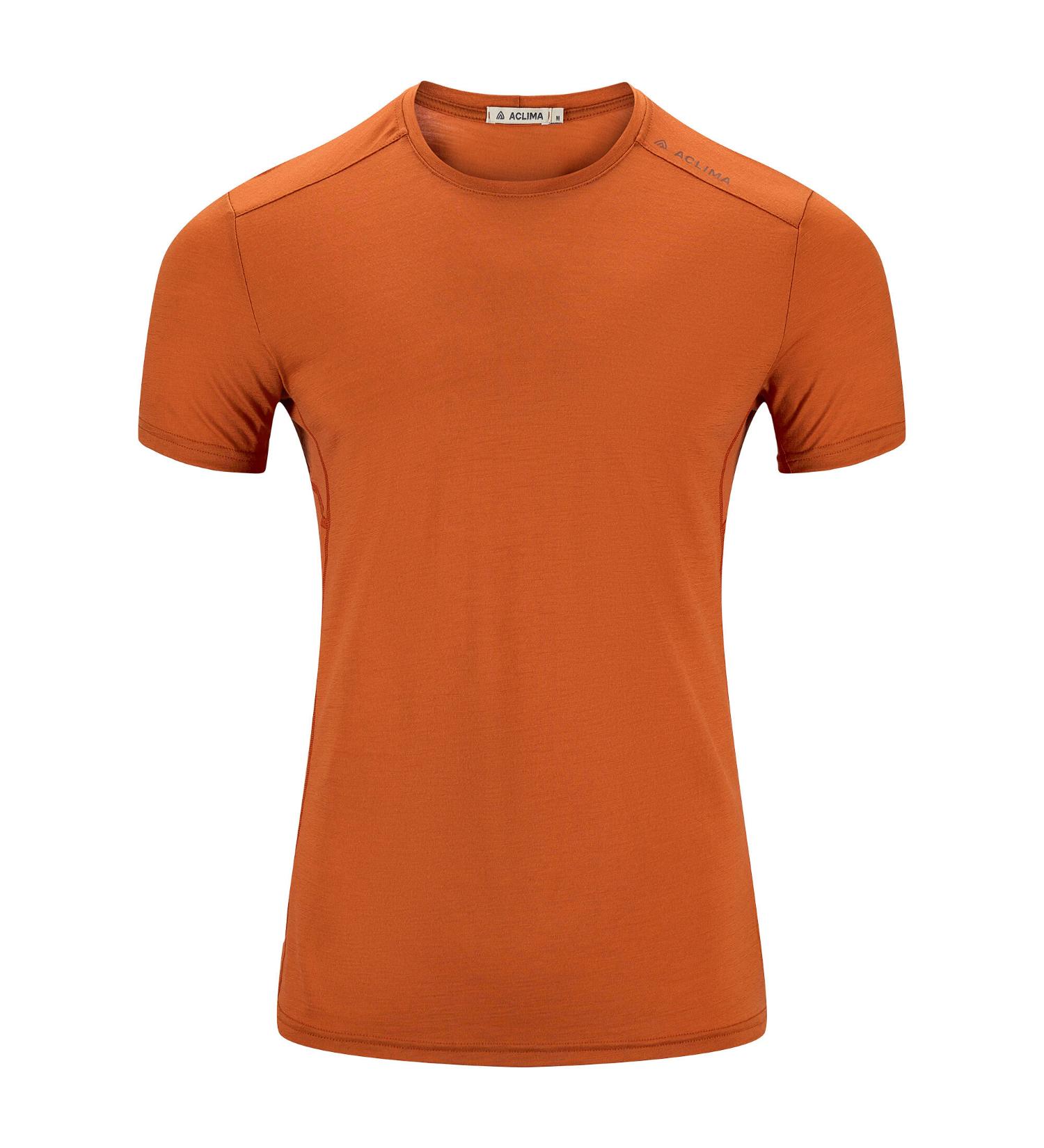 Aclima LightWool 140 Trail Tee Apricot Orange