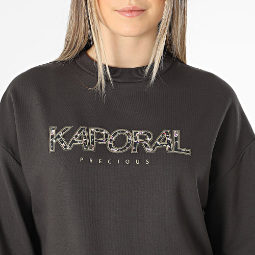 Sweat Crewneck Femme Lise Gris Anthracite