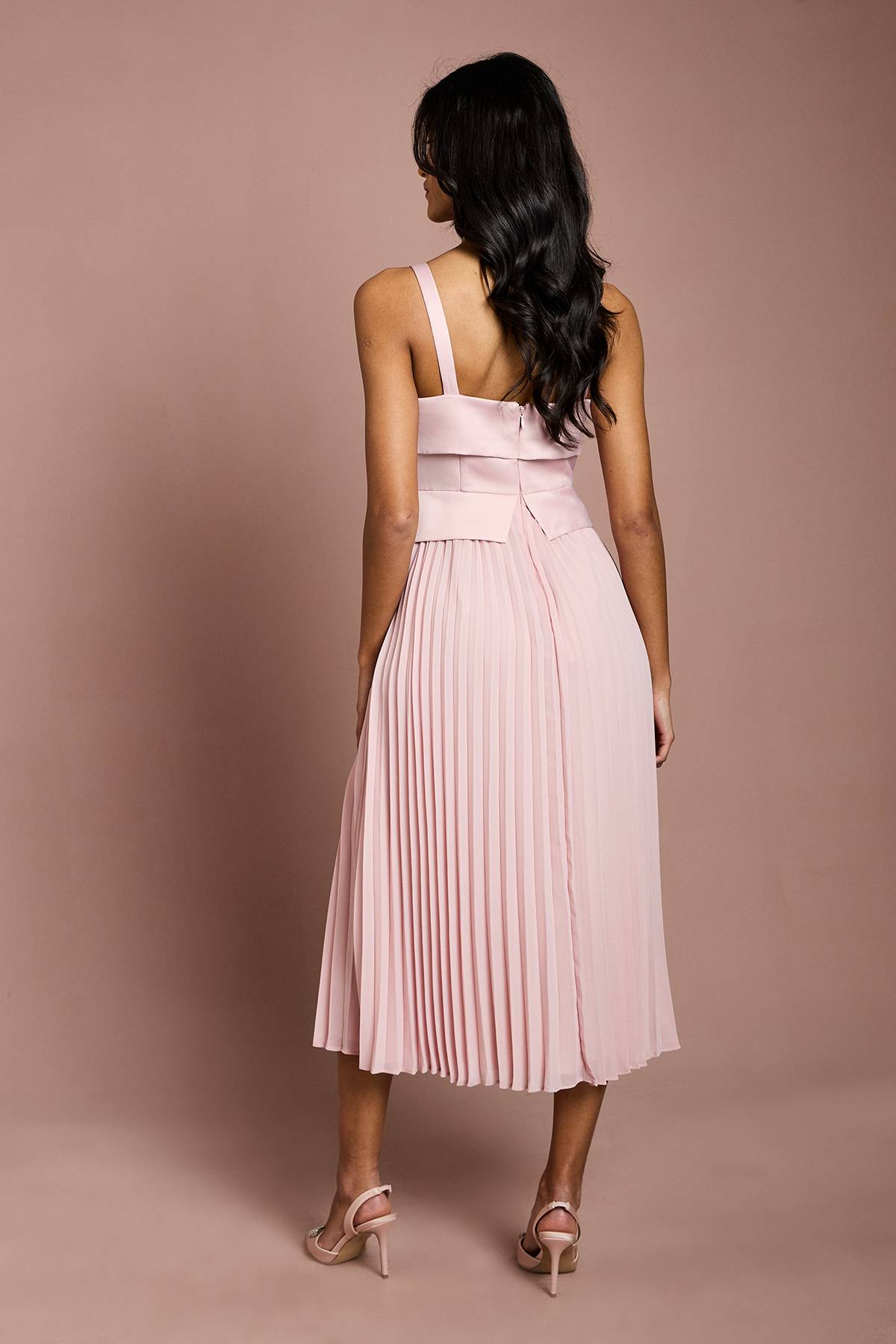 Coast Robe Midi à Encolure Carrée Petite Taille