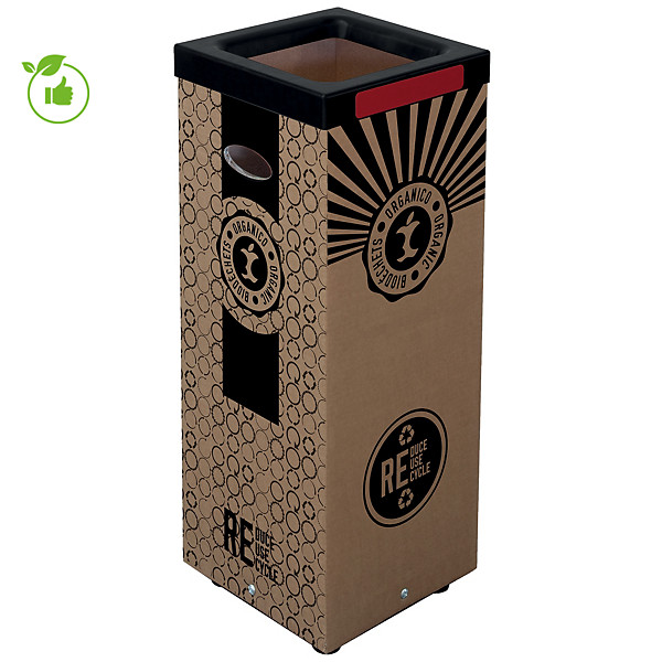 Poubelles en carton pour tri sélectif biodéchets 60 L