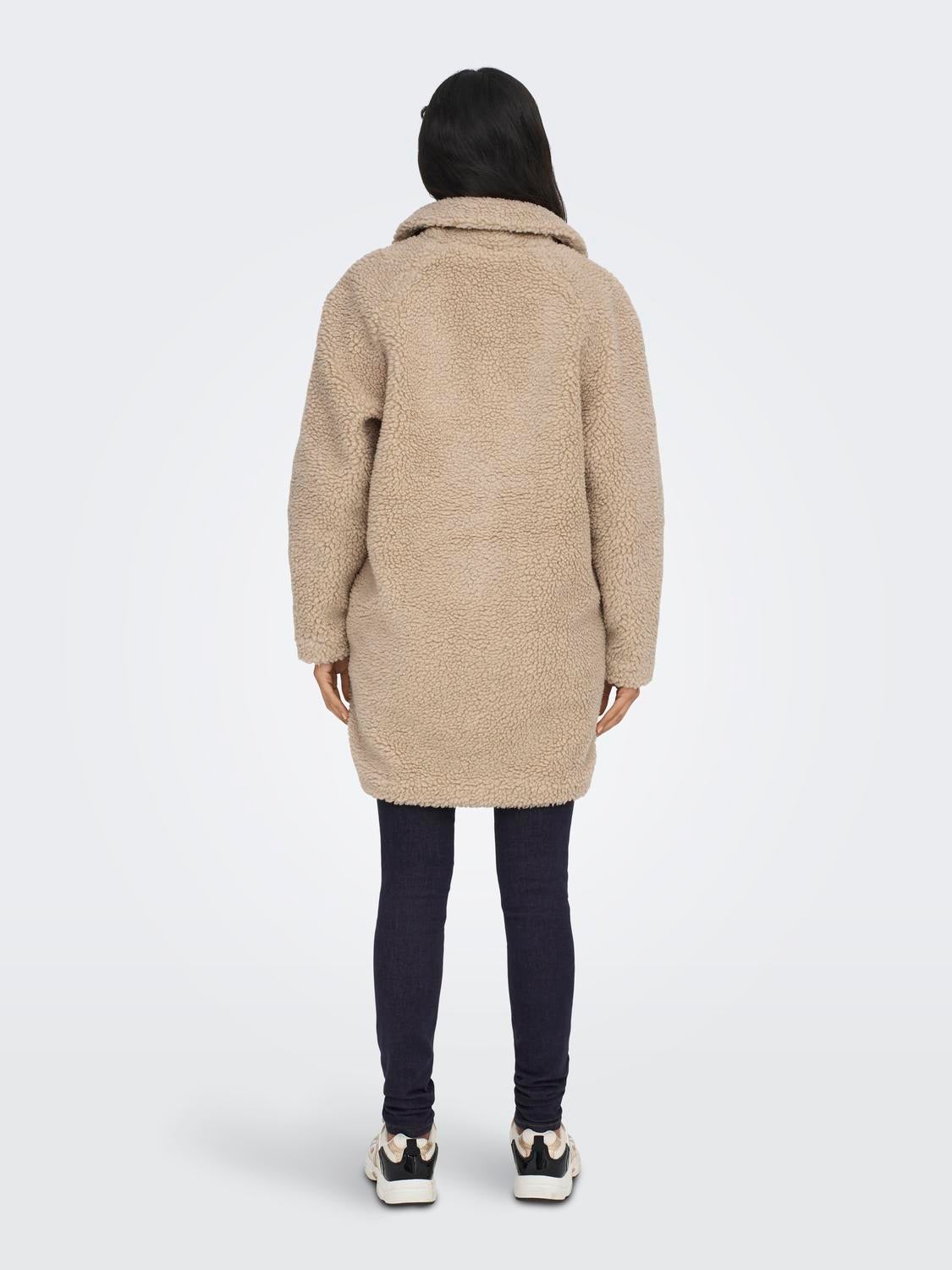 ONLNEWAURELIA Teddyfell Jacke Cuban Sand