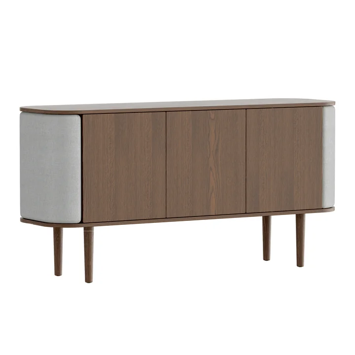 Umage - Treasures Sideboard mit 3 Türen, Eiche dunkel / sterling