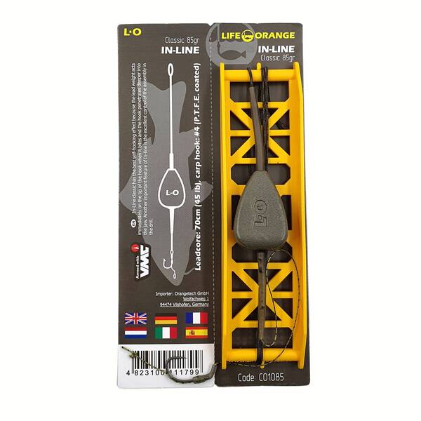 Bas de ligne carpe Life Orange Inline Classic