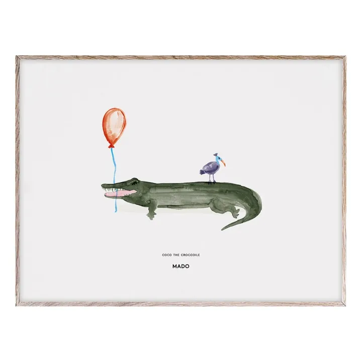 Mado Affiche Coco the Crocodile 40x30 cm