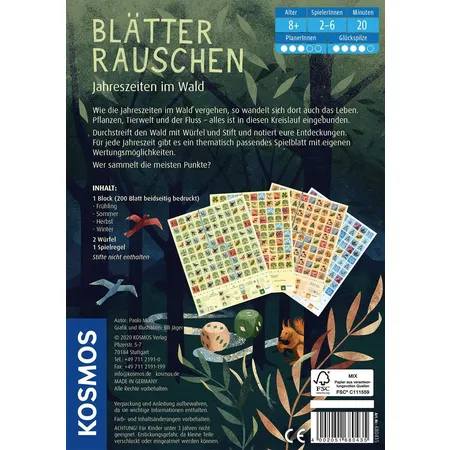KOSMOS Blätterrauschen Jahreszeiten im Wald