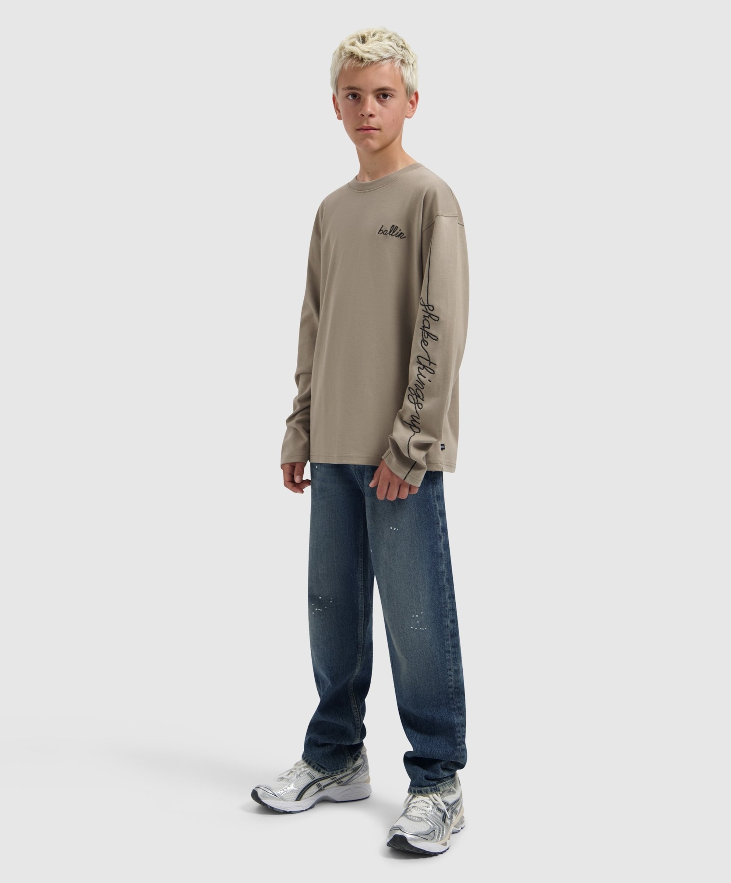 Ballin Jongens longsleeve beige