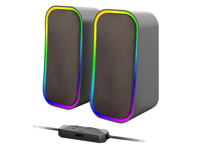 Speedlink PC-Lautsprecher Token RGB Stereo-Lautsprecher mit RGB Beleuchtung