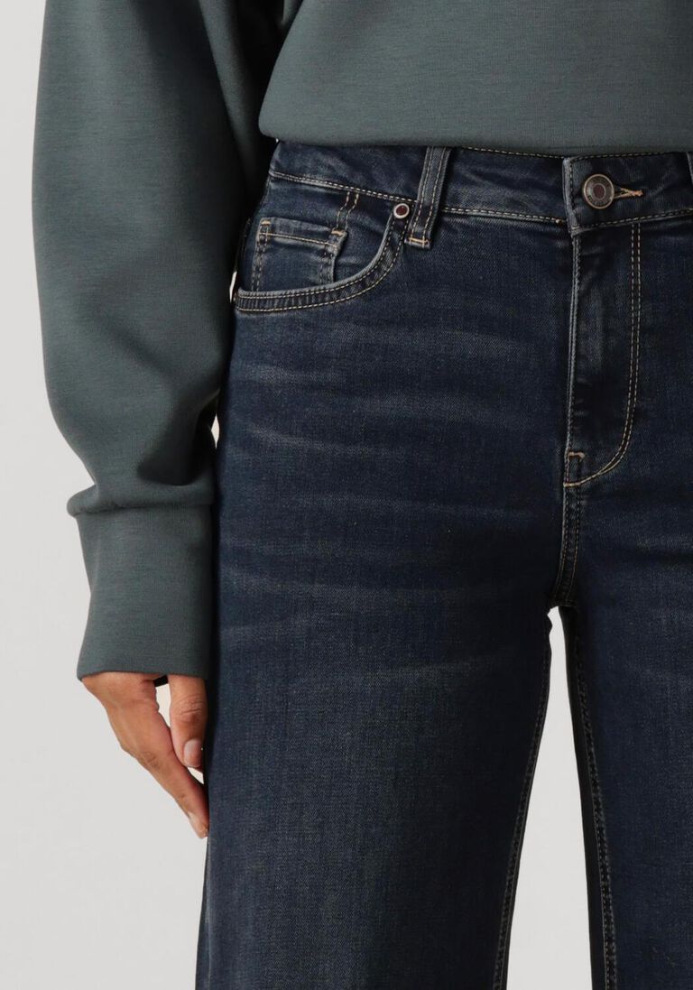 donkerblauwe mos mosh wide jeans mmdara hera jeans