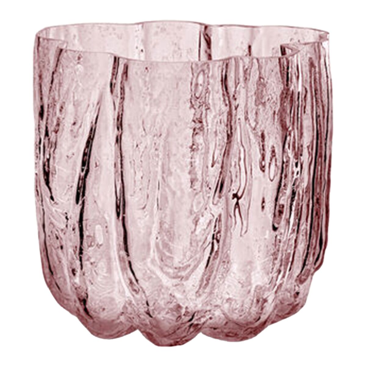Crackle vase 12,1 cm, rosa