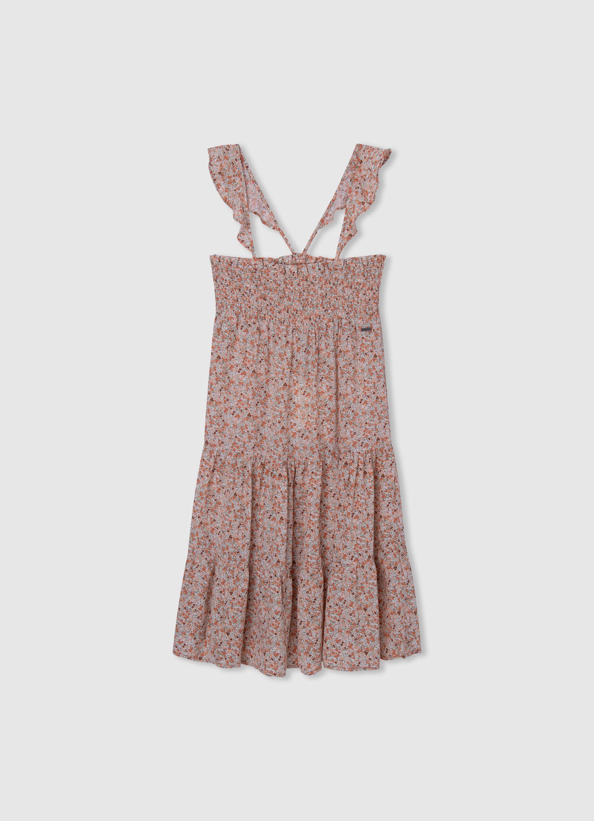 VESTIDO FLORAL FLUIDO - multicolorido