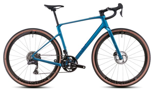 Vélo de Gravel Cube Nuroad C:62 Race Shimano GRX Di2 12V 700 mm Bleu Mineral Teal 2025
