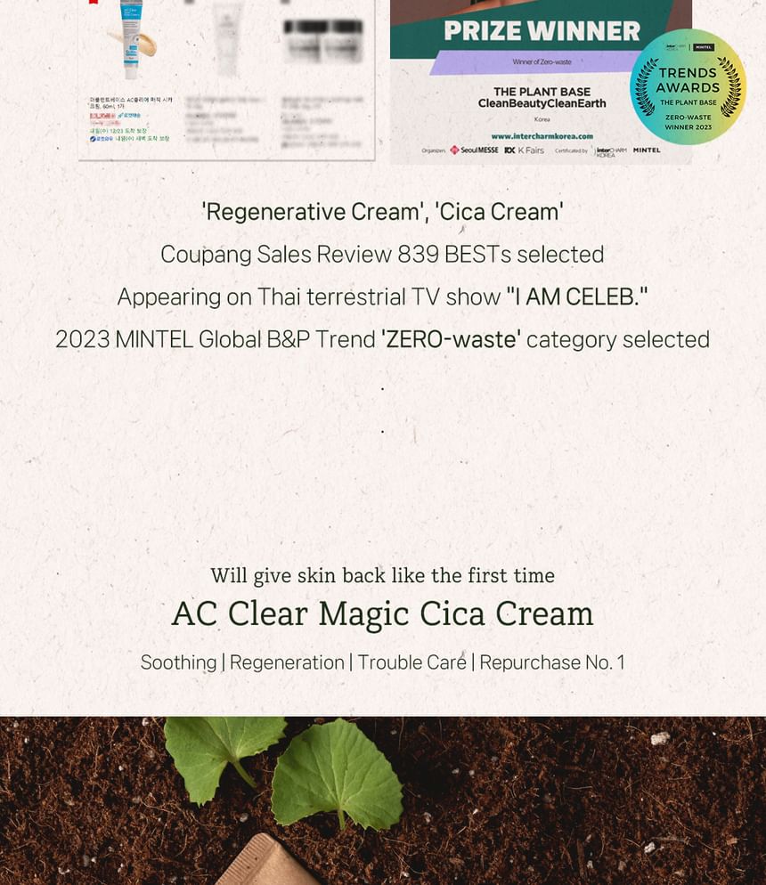 DE PLANTENBASIS - AC Clear Magic Cica Cream