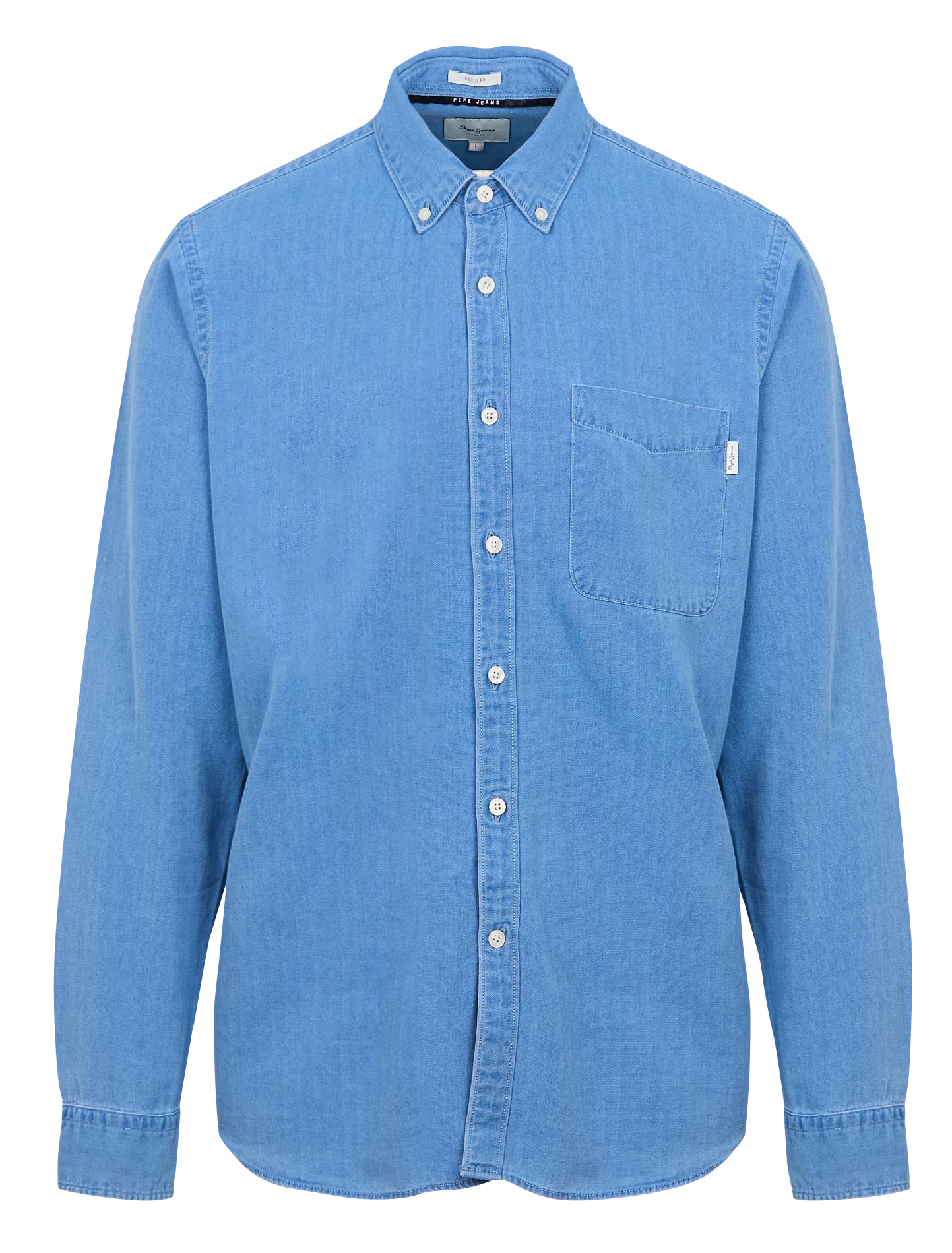 MAISON - Chemise col chemise en coton | Bleu