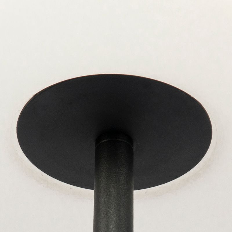 Smart moderne buiten vloerlamp zwart kap wit  incl. Wifi A60 - Virginia