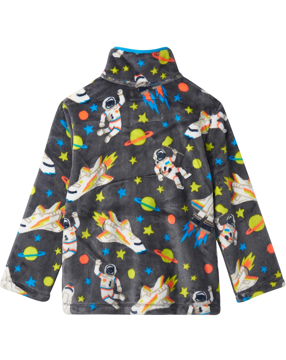 Fleecejacke OUTER SPACE FUZZY in dark grey