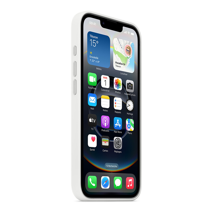 Apple Coque en silicone Blanc - iPhone 16e