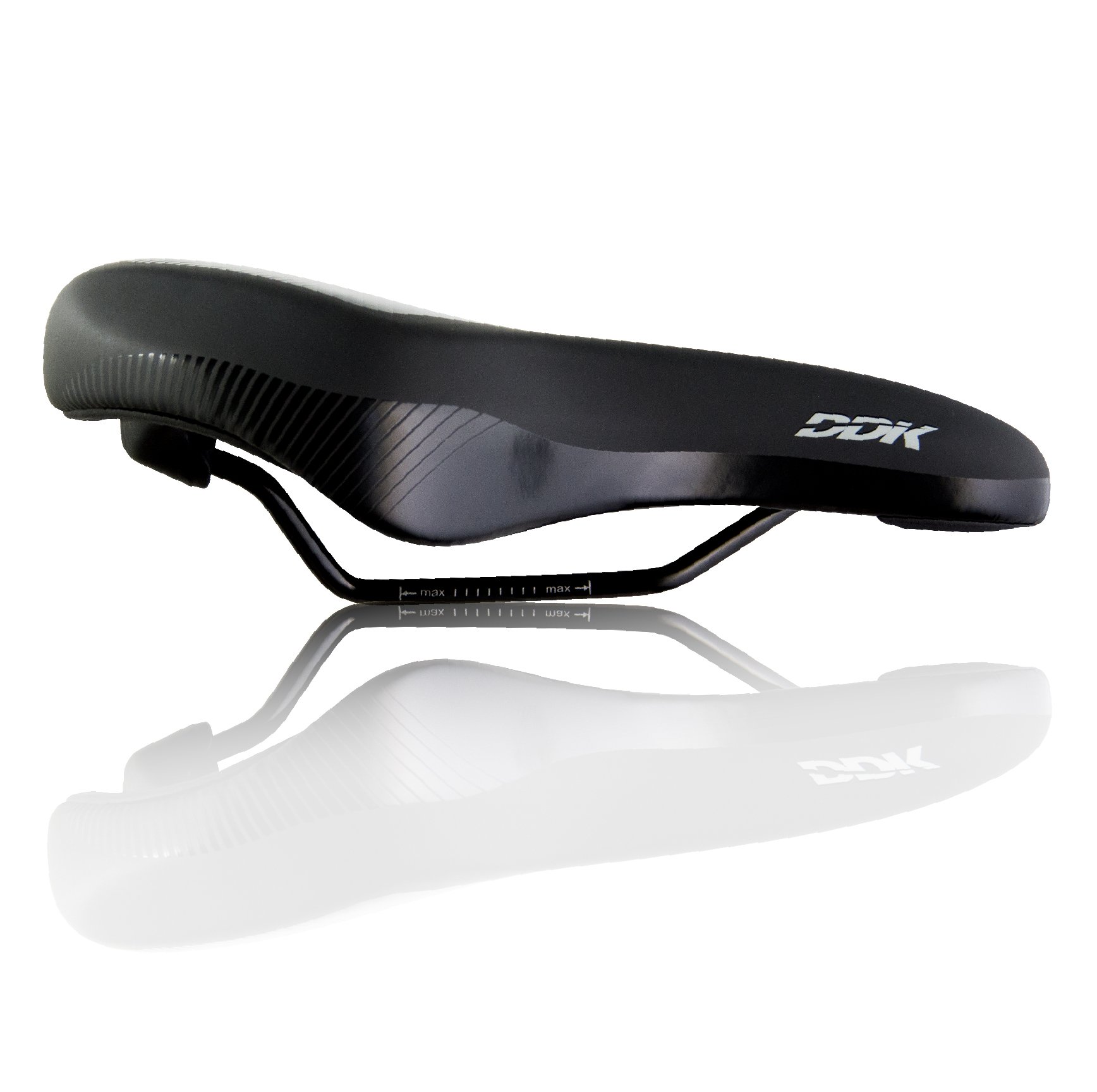 Sadel Hybrid Comfort Plus Bred Sort/Blå