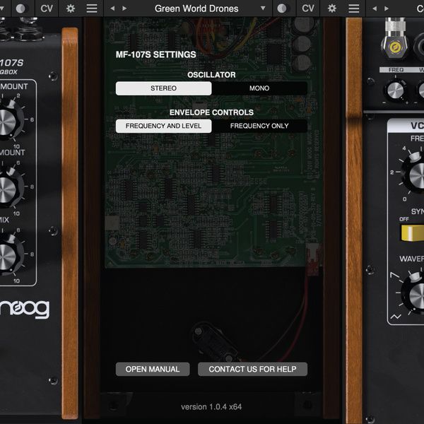 Moog MF-107S Freqbox Plugin