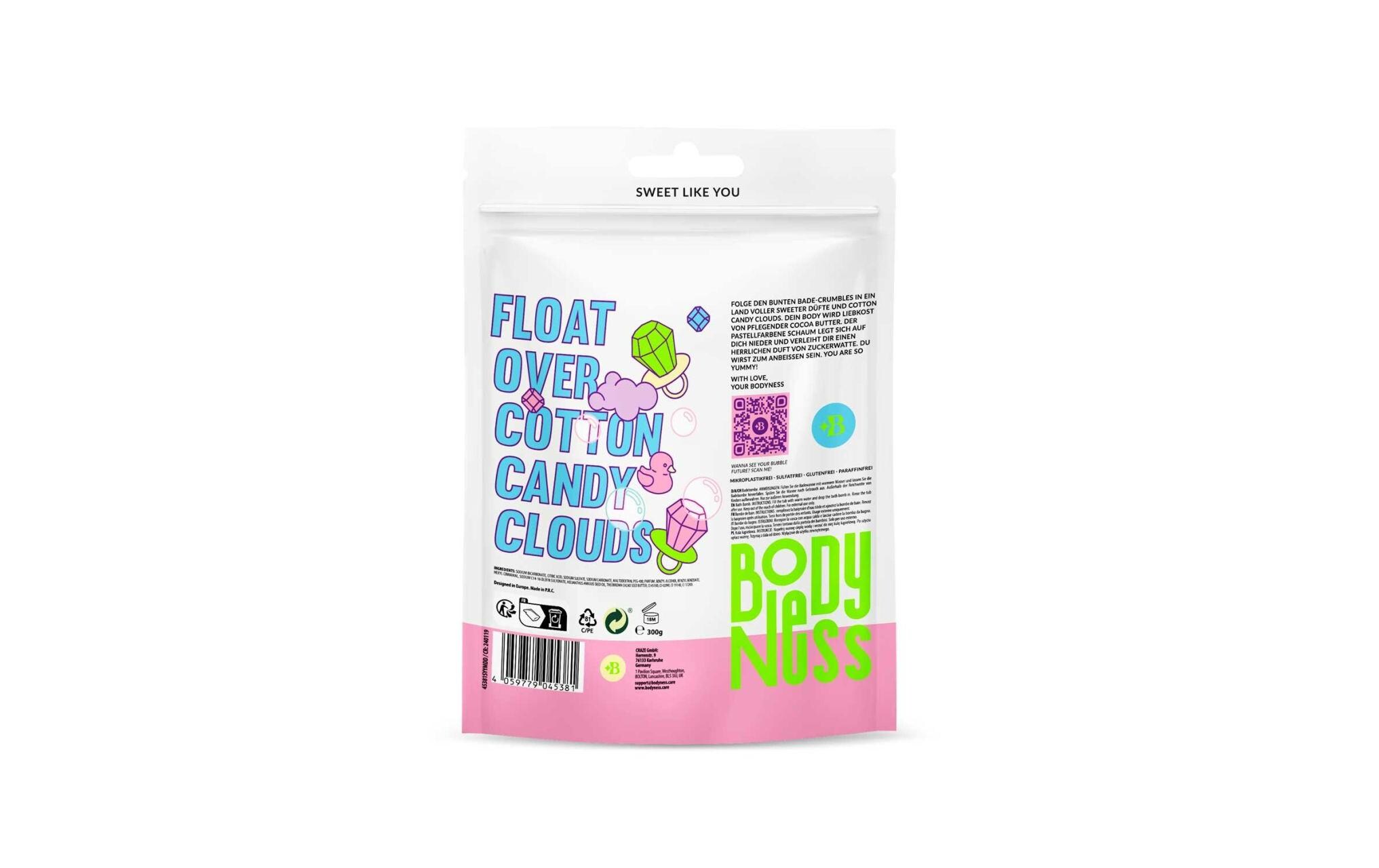 Bodyness Badestreusel Sugar Rush 1 Stück, assortiertBunte Badestreusel Mischung ideal für entspannende Bäder