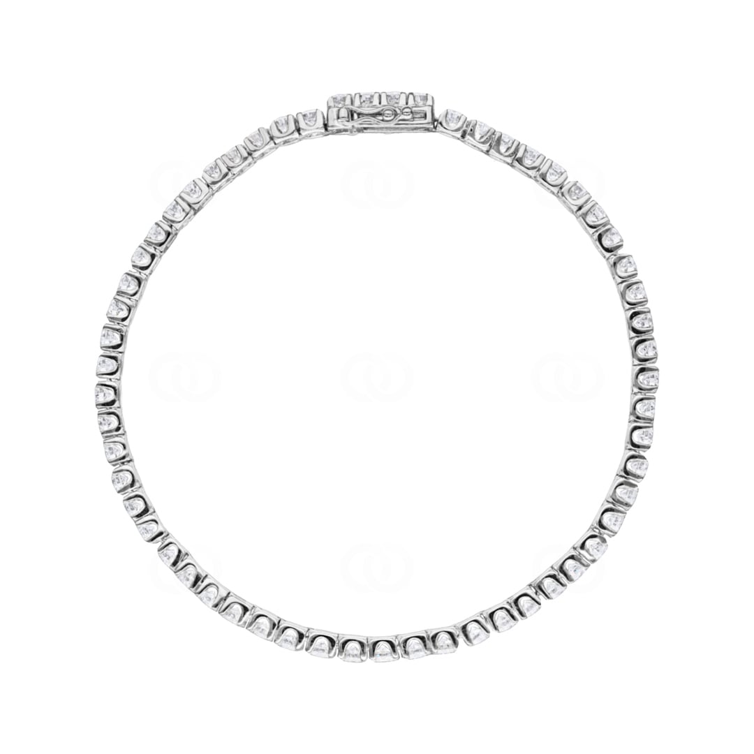 5.00 Karat Diamanten Tennisarmband 750/18 K Weissgold